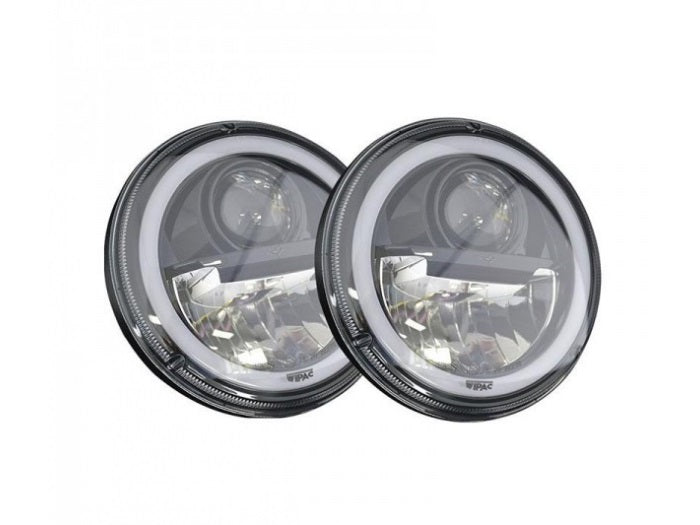 Pareja de Faros Delantero LED Black Halo de Wipac - 7" (S7099LED)