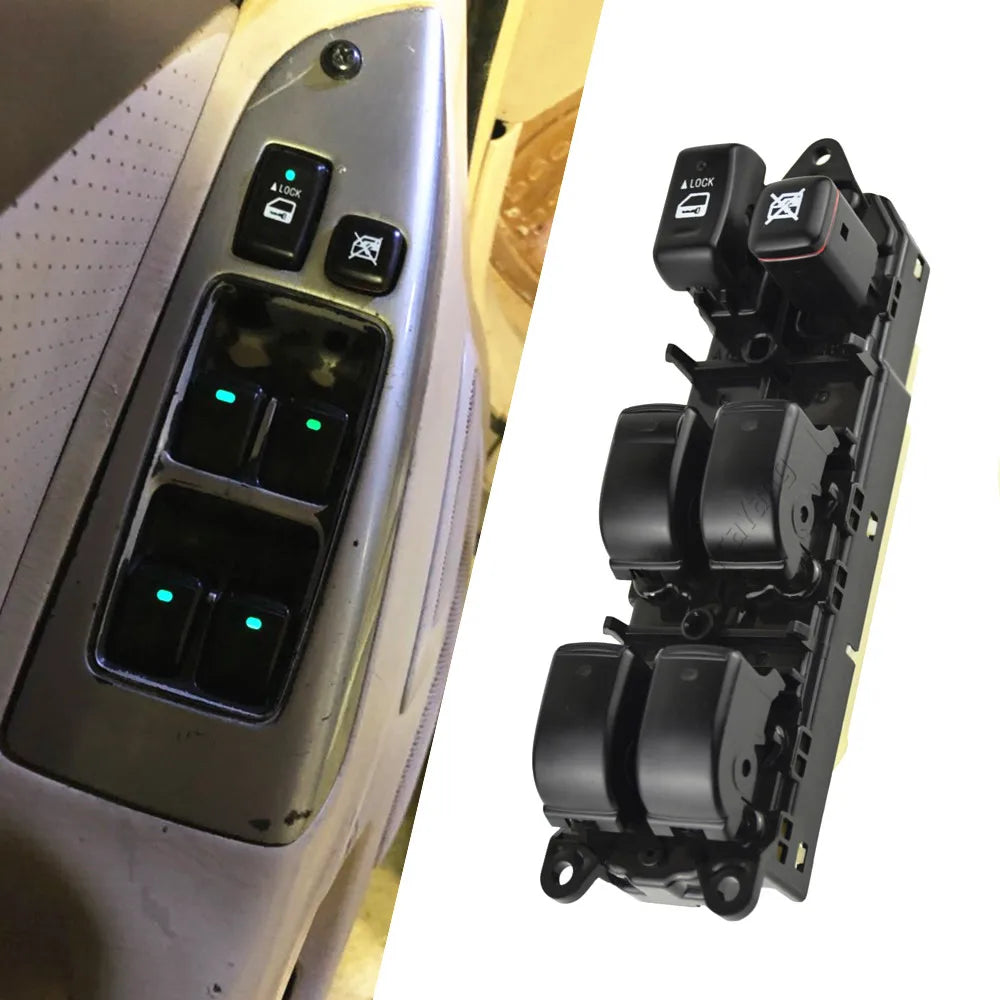 Interruptor elealunas eléctrico delantero Izquierdo Toyota Land Cruiser 120 (2003-2007) - 84040-60090