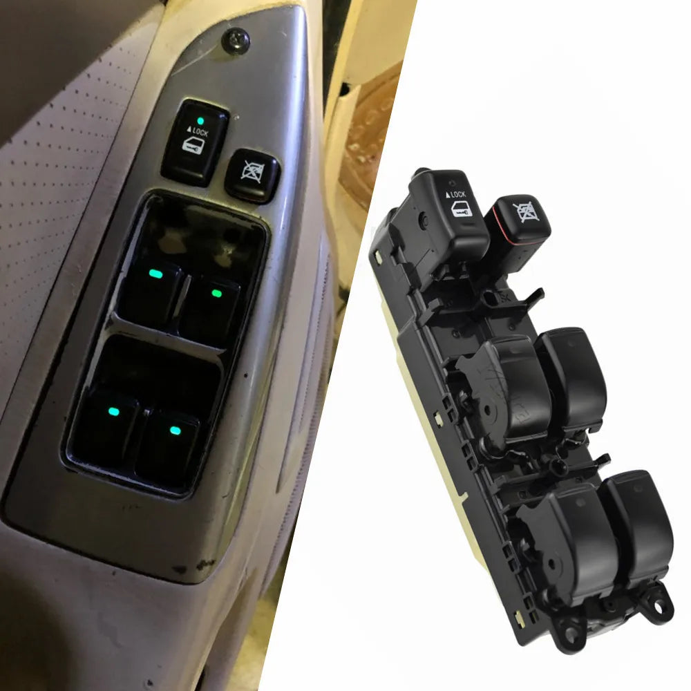 Interruptor elealunas eléctrico delantero Izquierdo Toyota Land Cruiser 120 (2003-2007) - 84040-60090