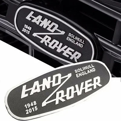 Emblema 3D Metal Rejilla Delantera Land Rover Defender "SOLIHULL ENGLAND"