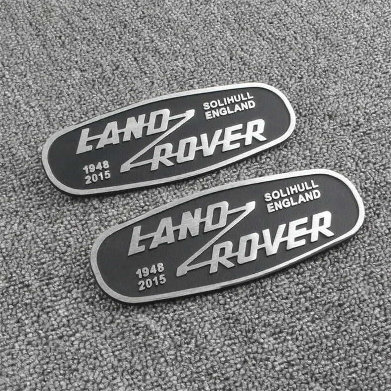 Emblema 3D Metal Rejilla Delantera Land Rover Defender "SOLIHULL ENGLAND"