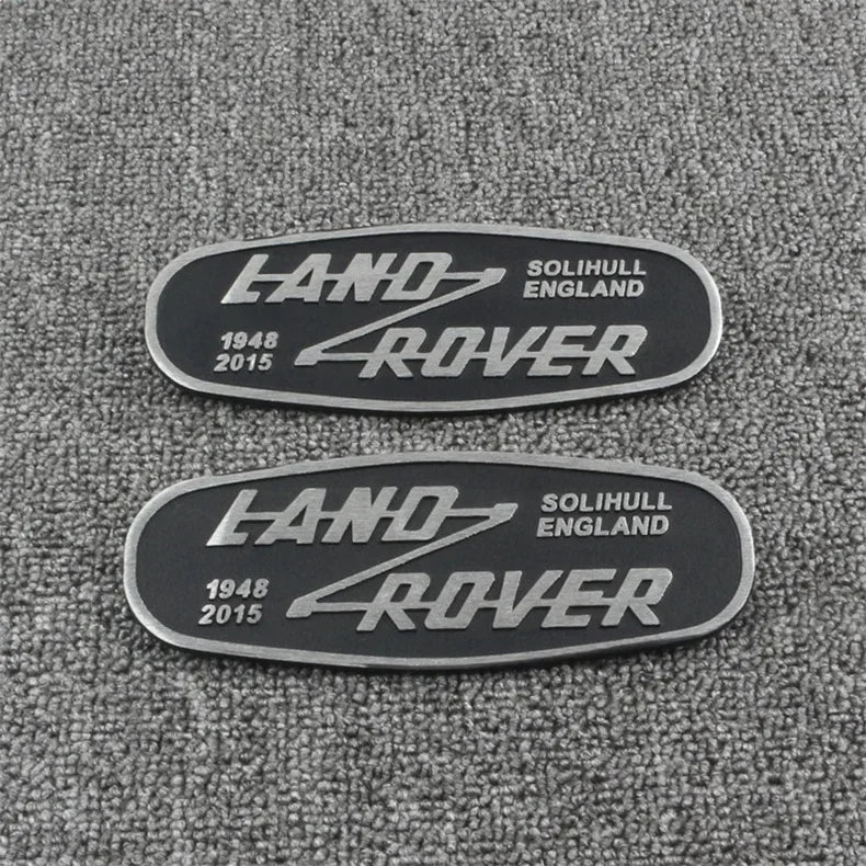Emblema 3D Metal Rejilla Delantera Land Rover Defender "SOLIHULL ENGLAND"