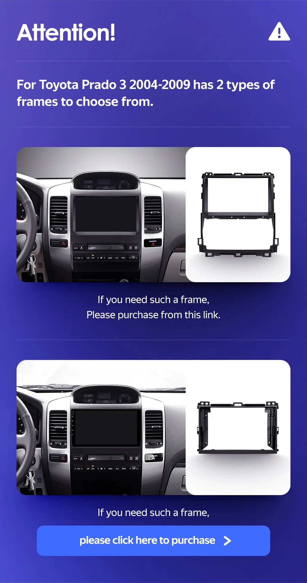 Pantalla para Toyota Land Cruiser