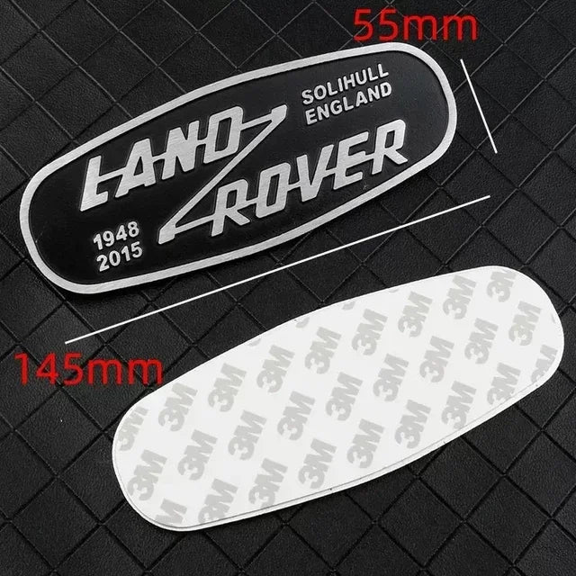 Emblema 3D Metal Rejilla Delantera Land Rover Defender "SOLIHULL ENGLAND"