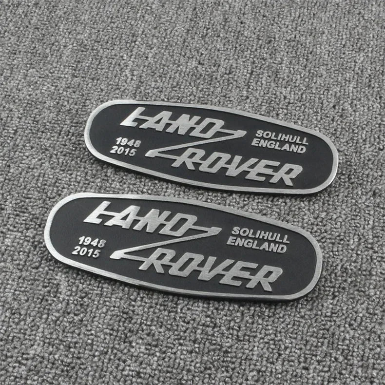Emblema 3D Metal Rejilla Delantera Land Rover Defender "SOLIHULL ENGLAND"