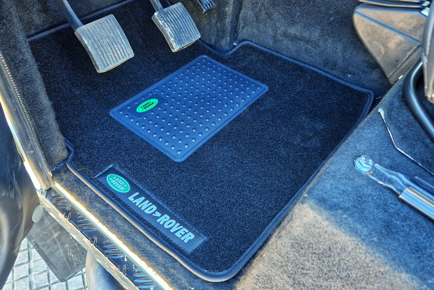 Juego de Alfombrillas Delanteras para Land Rover Defender 90 - Protección y Estilo