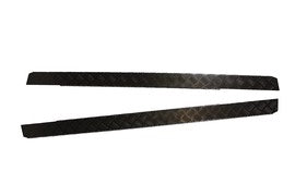 Bajo puerta aluminio - 2mm - En Negro - Precio por Pareja (AG505)