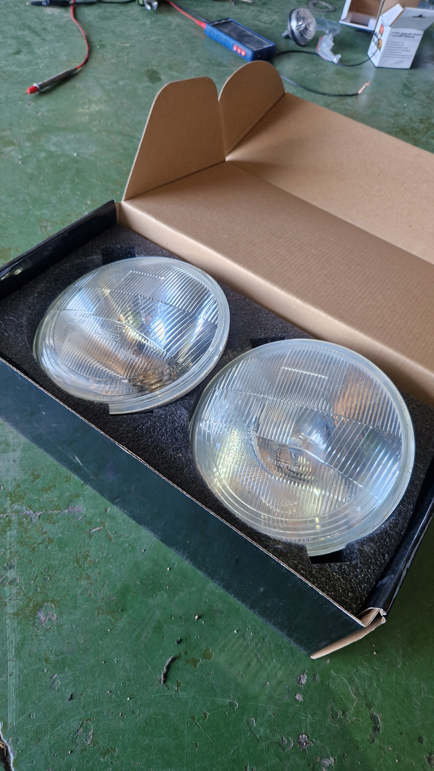 Pareja de faros delanteros Land Rover Defender